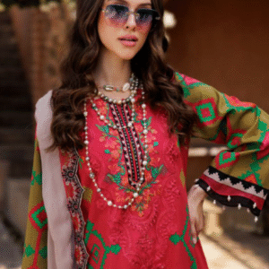 Golden Olive – Unstitched 3-Piece Lawn Suit