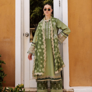 Urban Teal – Unstitched 3-Piece Lawn Suit