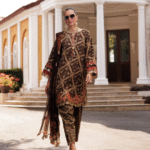 Golden Olive – Unstitched 3-Piece Lawn Suit