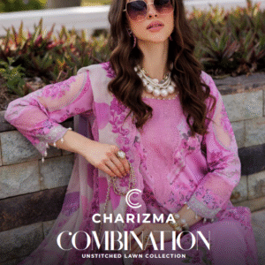 Rosewood Radiance – Unstitched 3-Piece Lawn Suit